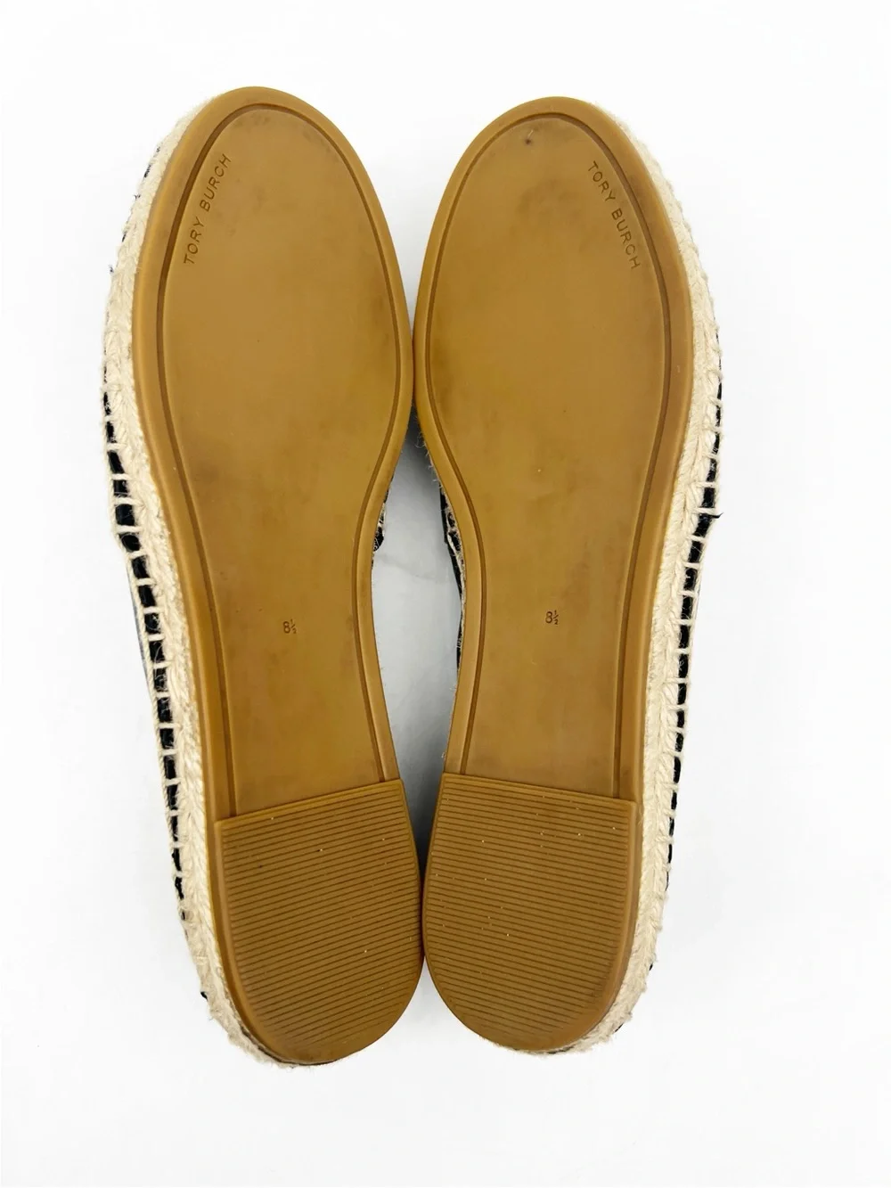 Tory Burch Color Block Flat Espadrille in Black